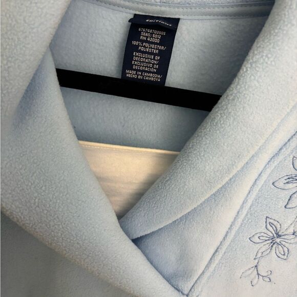 ‼️final must bundle‼️ Basic Editions Plush Pullover Shawl Collar Blue - Picture 5 of 5